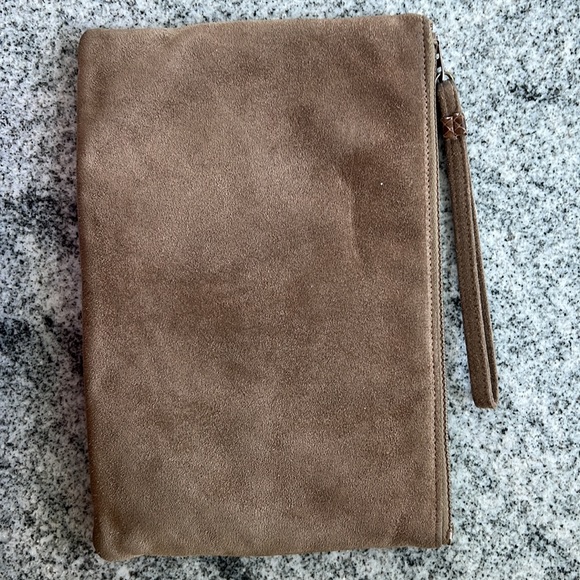 Vintage Ruth Saltz suede clutch y2k designer - Picture 2 of 10